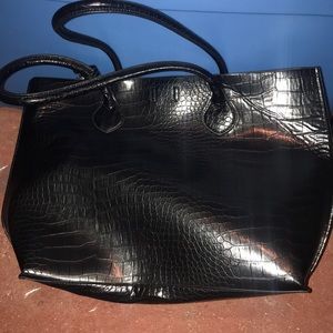 Large black purse
